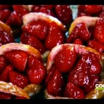 Strawberry Donuts Fresh Strawberries Coated in a Glaze and Stuffed in a Glazed Donut