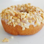 Vanilla Frosted Peanut Cake Vanilla Frosted Peanut Topped Cake